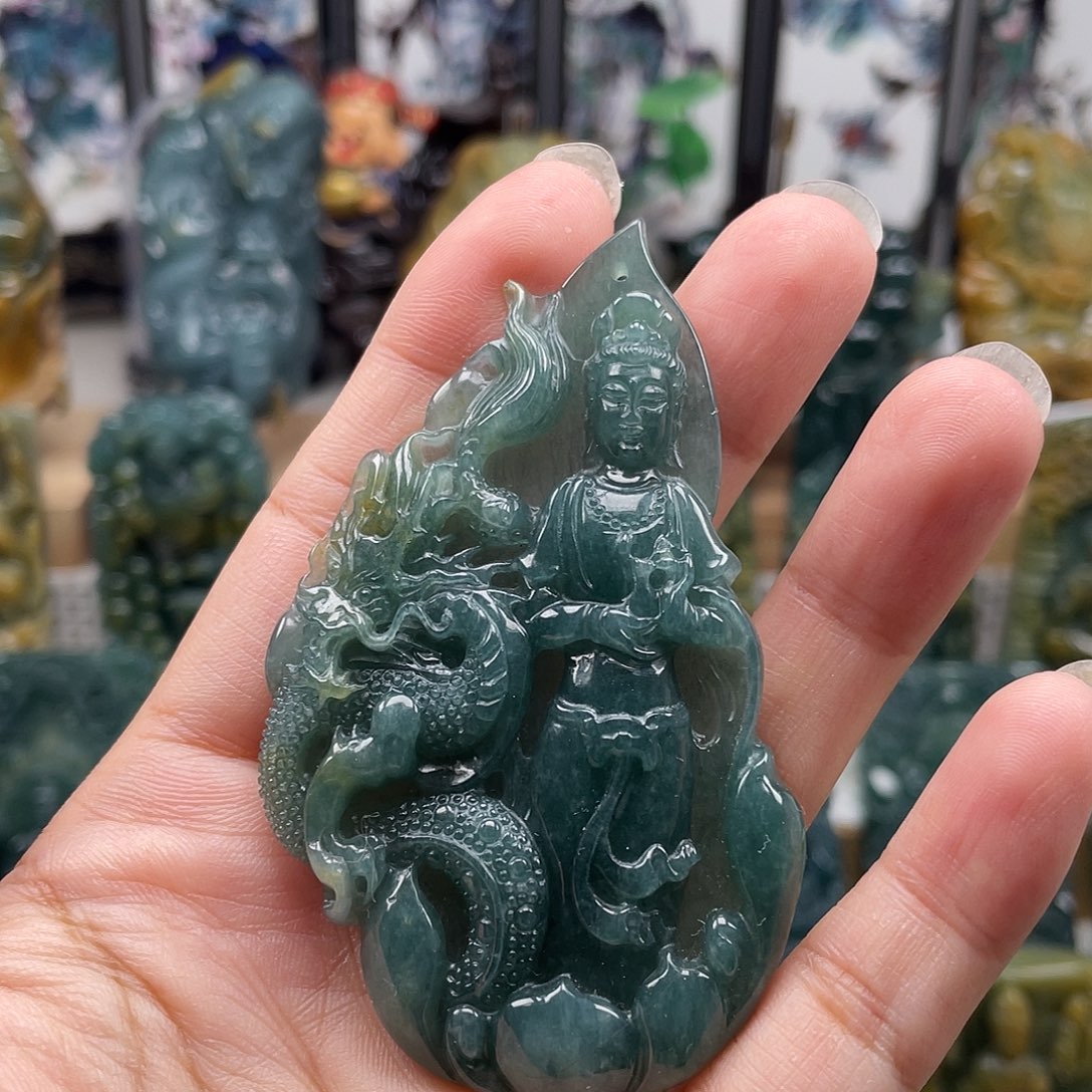 颈饰未镶嵌翡翠天然翡翠a货观新