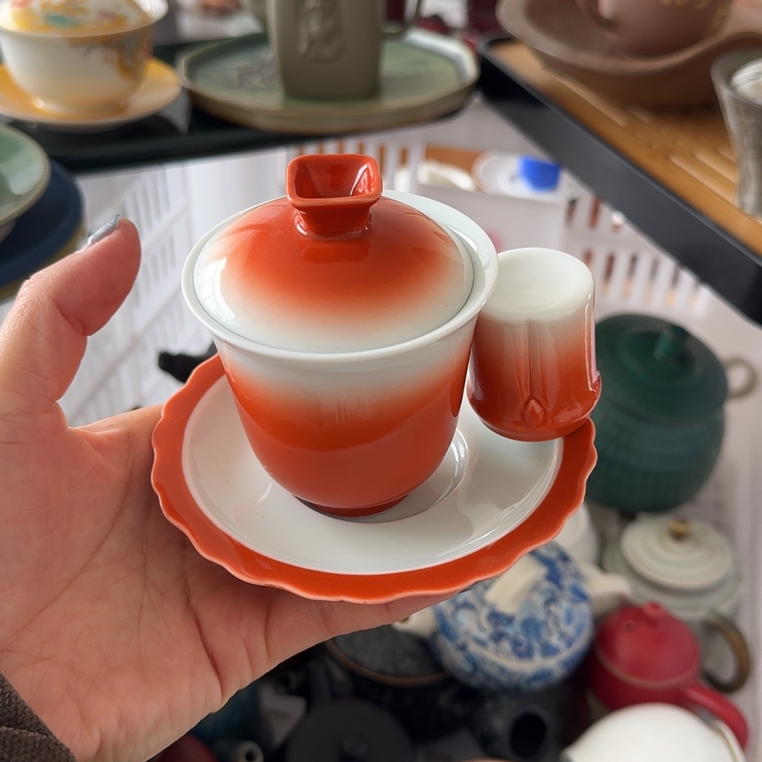 微瑕陶瓷茶具茶杯茶壶