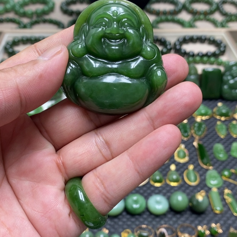 【闪购商品】和田玉（碧玉）未镶嵌颈饰尤