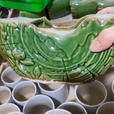 红陶瑕疵陶瓷多肉花盆