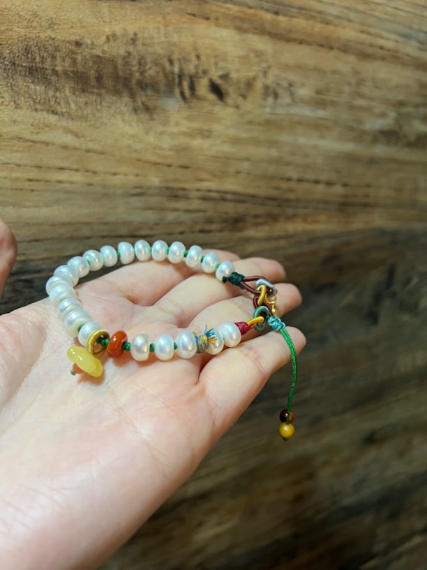 非金属木质手链 原创设计国风编绳手串