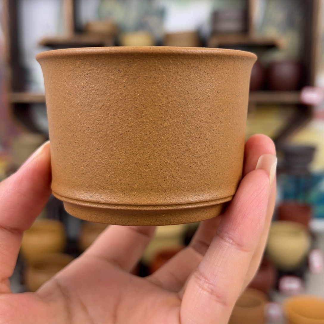 紫砂茶杯拙器甄选，纯原本矿。