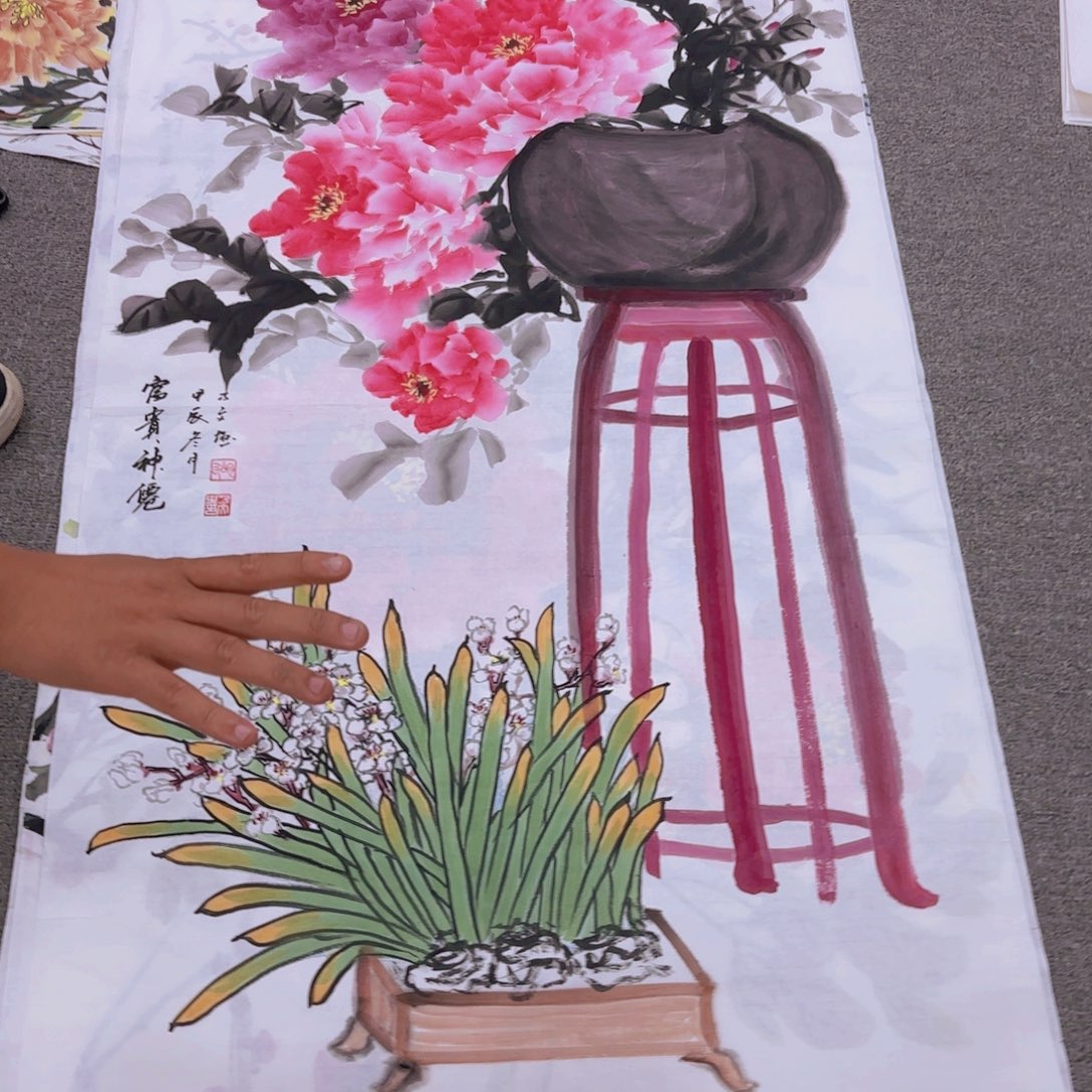 国画国画作品多次