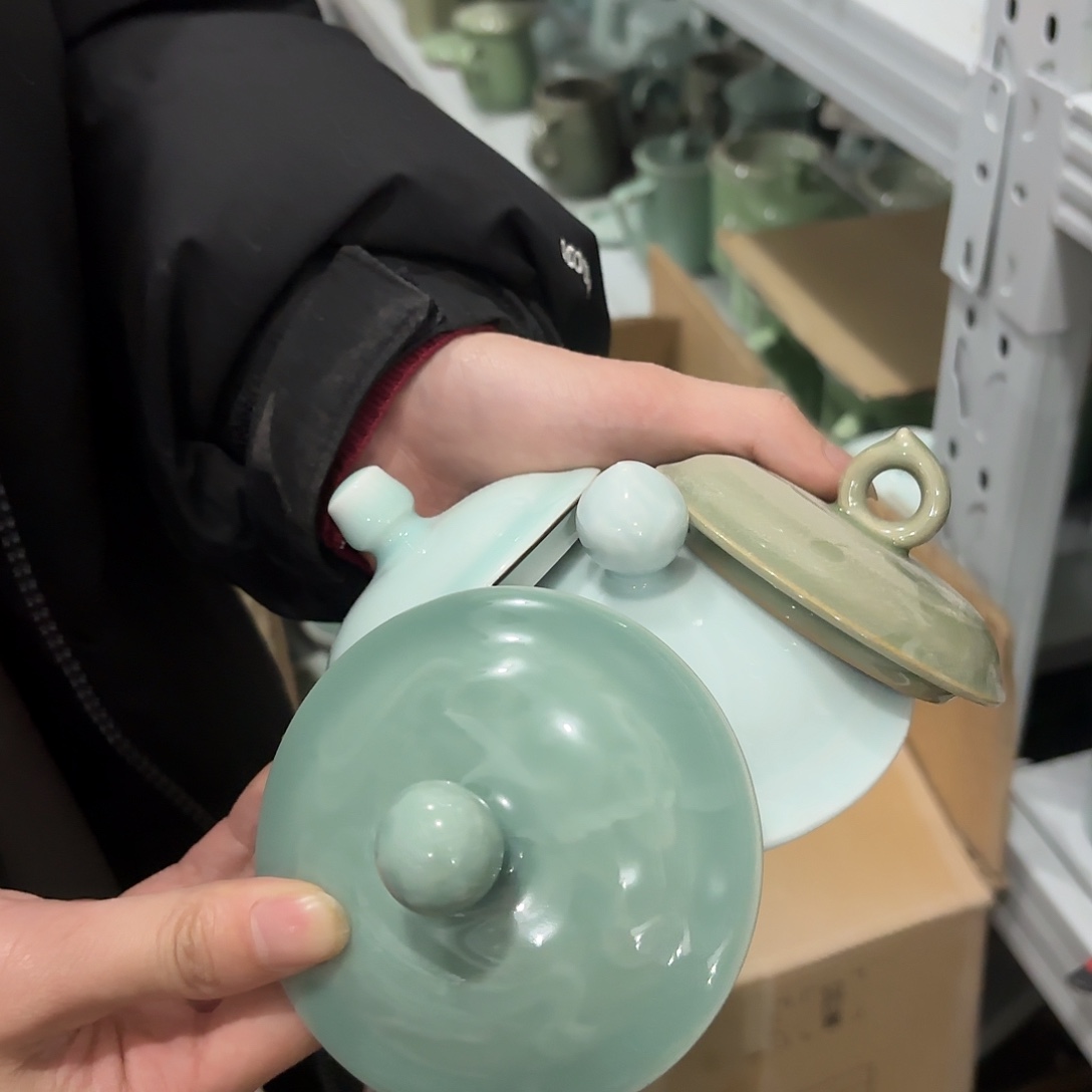 龙泉云间青瓷小米茶器