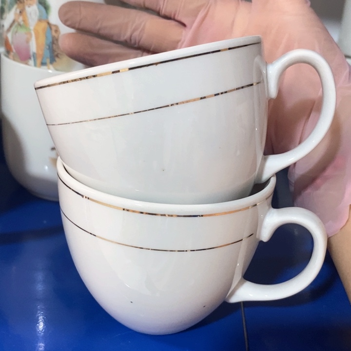 瓷片强化瓷早餐杯茶杯约250ml