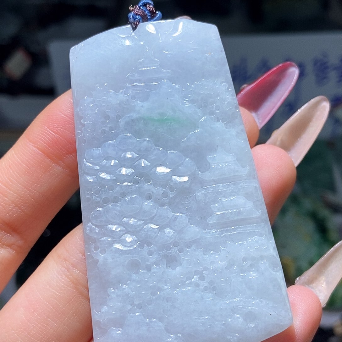 翡翠颈饰未镶嵌天然