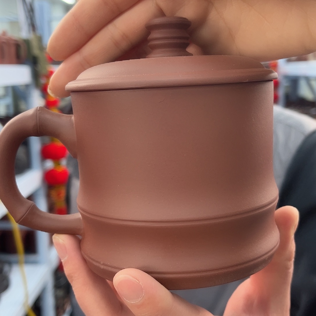 紫砂茶杯原矿紫砂底槽清