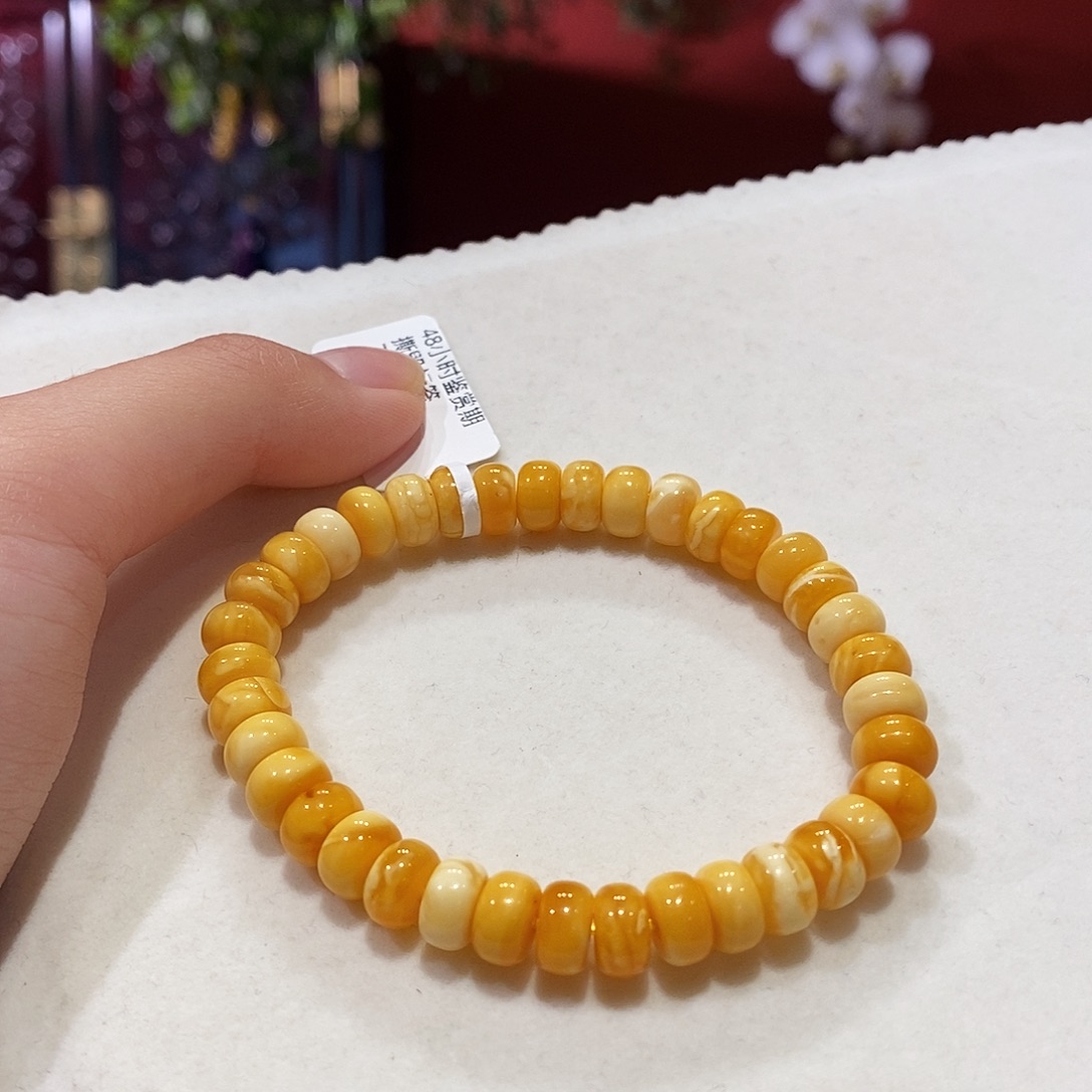 蜜蜡未镶嵌手绳蜜蜡