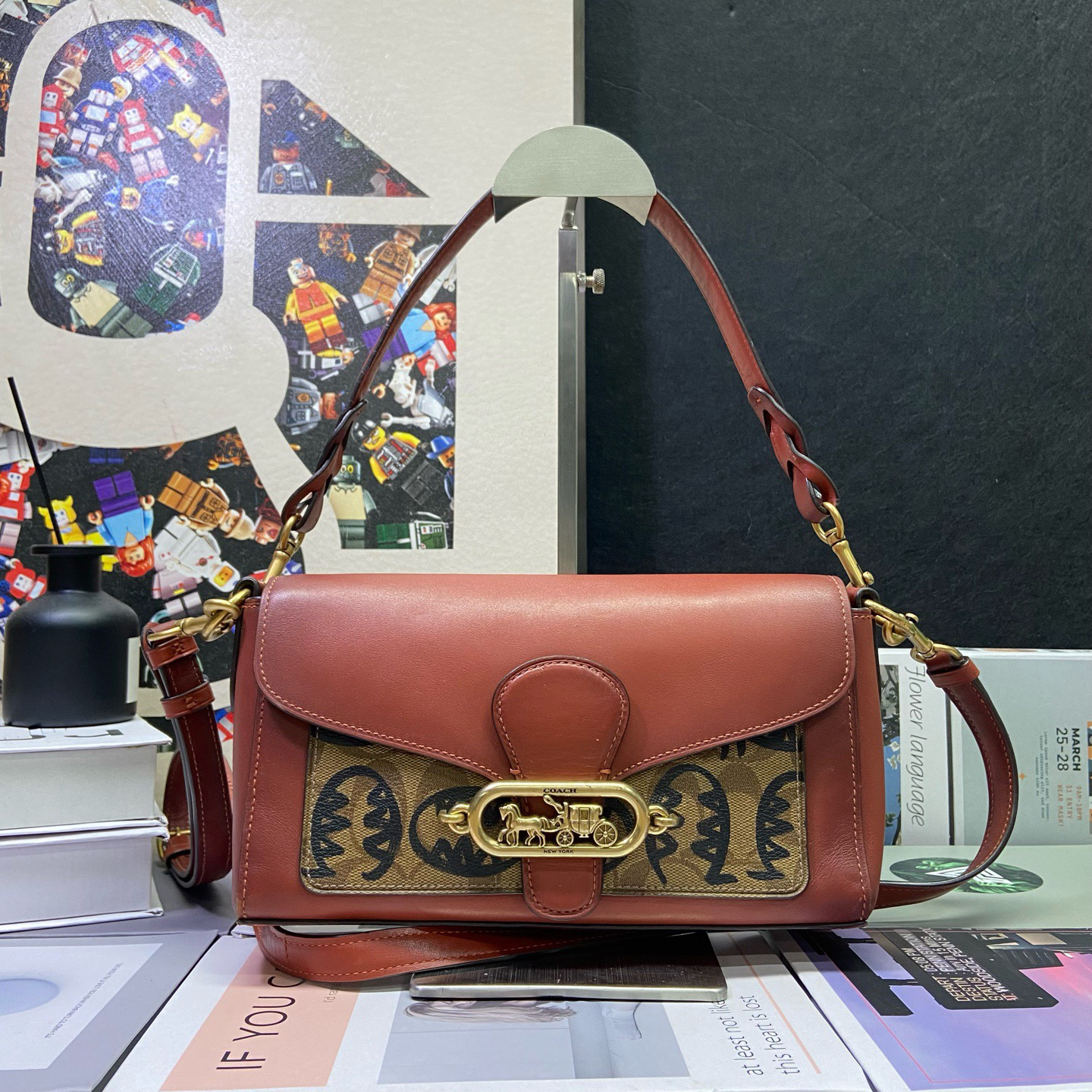 95新 COACH/蔻驰 23171斜挎包26*14