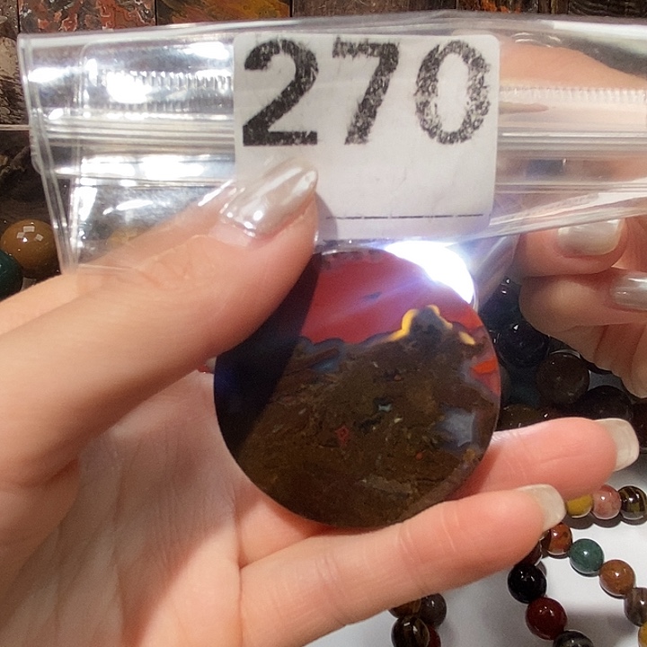 硅化玉未镶嵌天然北票树化玉吊坠