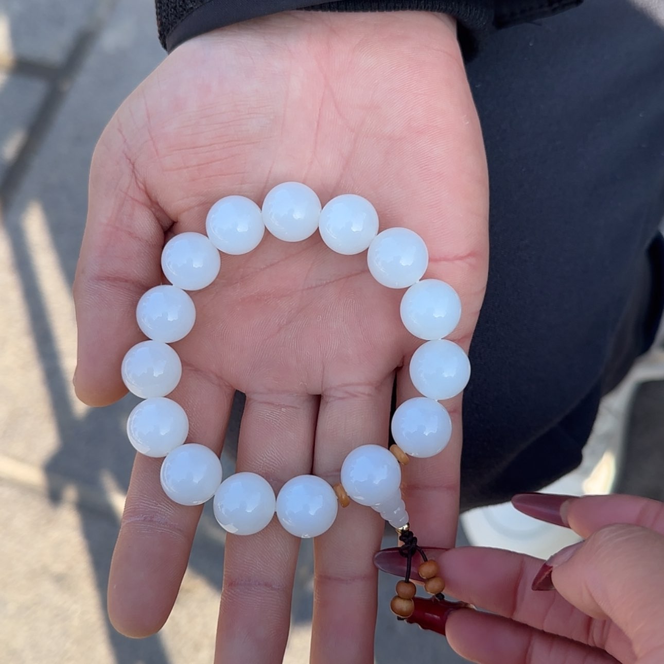 【闪购商品】和田玉手串未镶嵌白玉手串