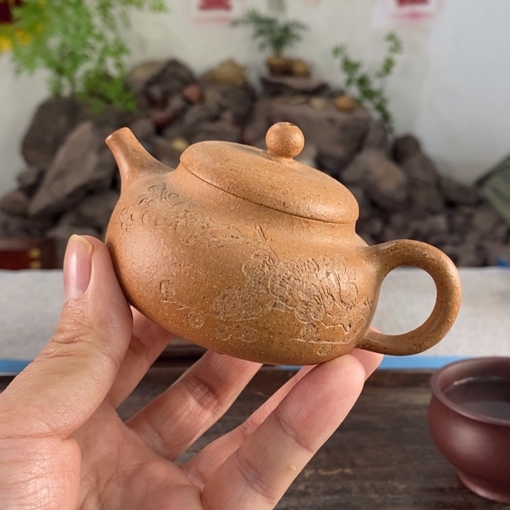 紫砂茶壶宜兴黄降坡150