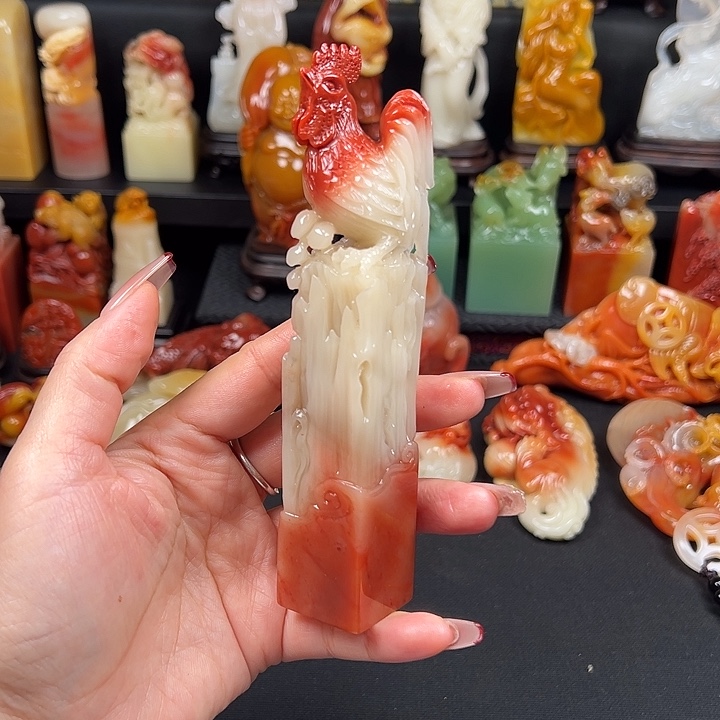 老挝石高山水冻石