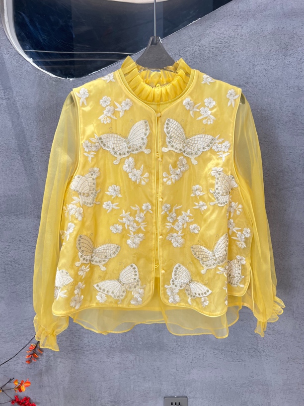 【金喜】双色金线刺绣中式马甲