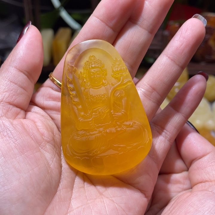 琥珀吊坠(不含链)未镶嵌