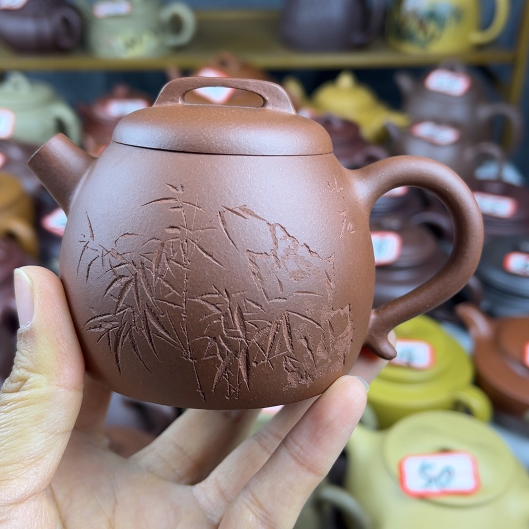 紫砂茶壶宜兴紫砂壶巨轮