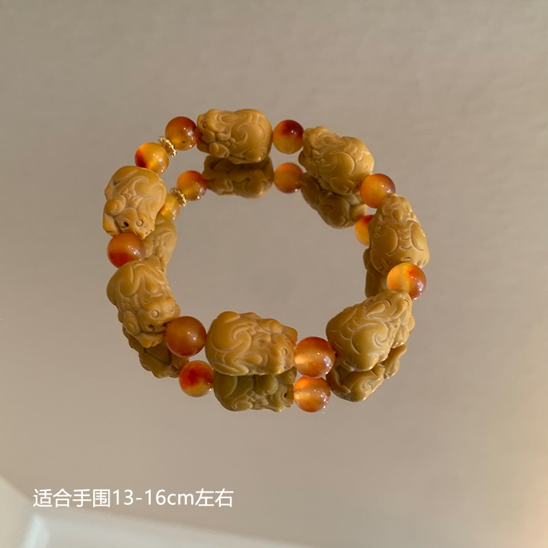 非金属木质手链 手工气质复古小众甜美百搭手链8973-04