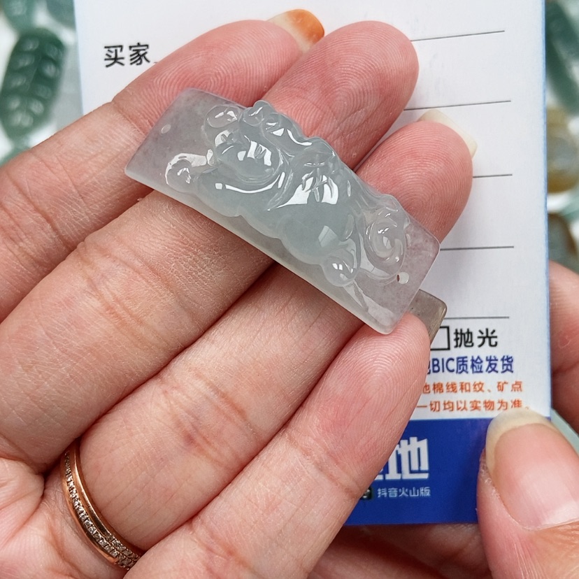 【闪购商品】翡翠颈饰未镶嵌貔貅手牌
