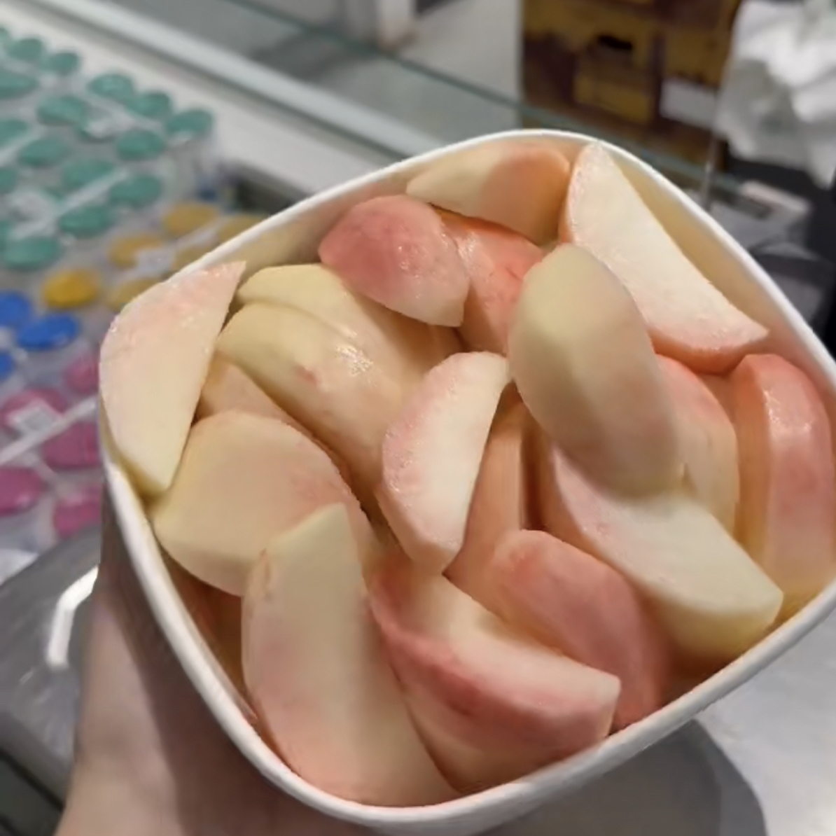 【配送到家】果切一盒水蜜桃脆甜｛可能轻微氧化江苏省