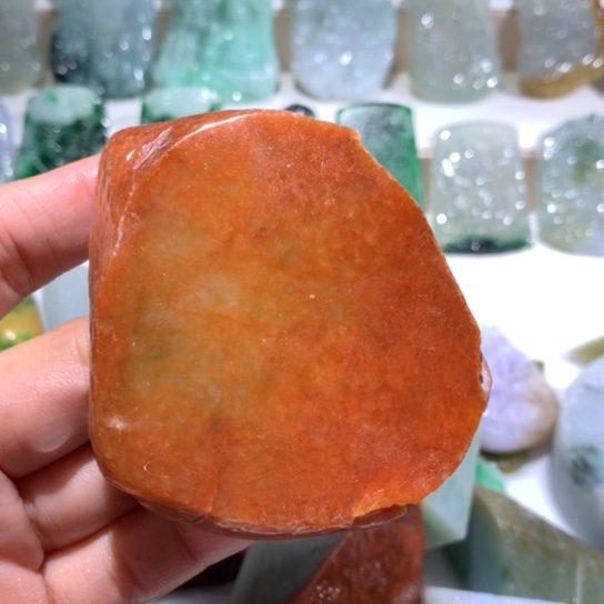 翡翠裸石翡翠边角料