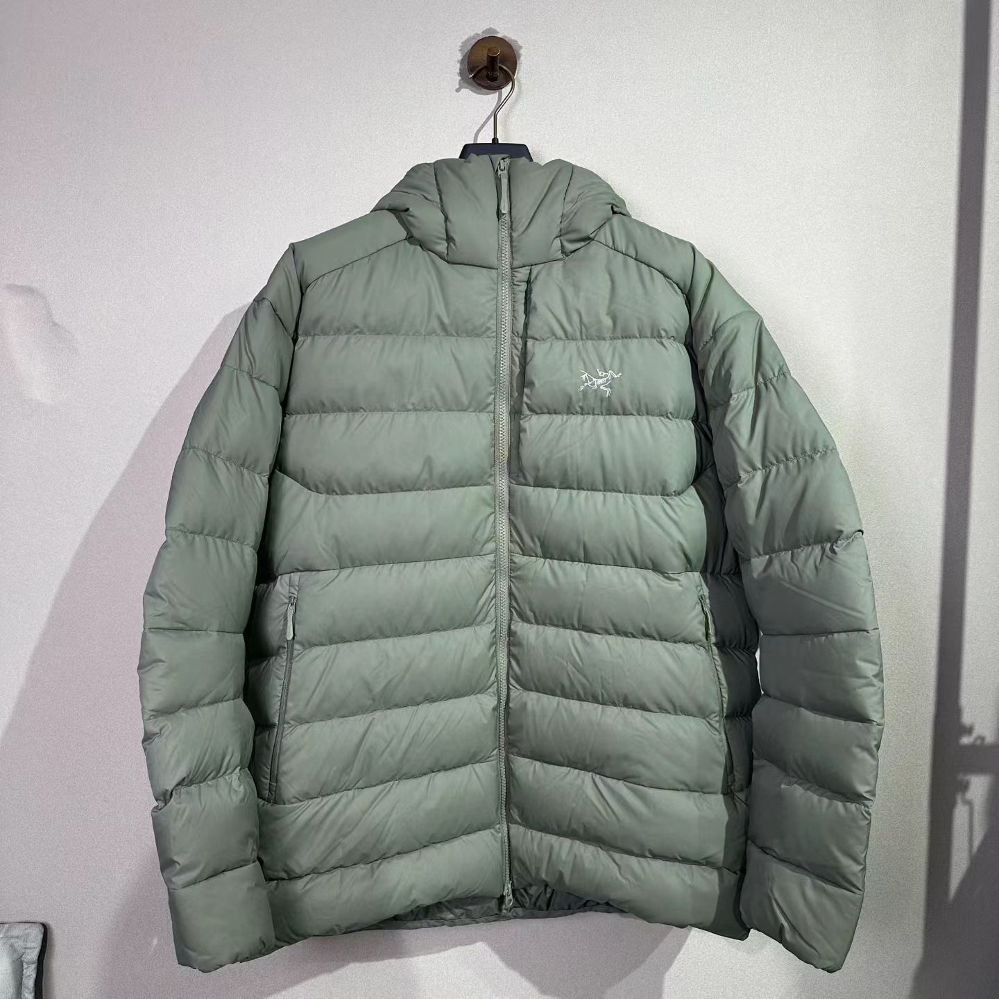 99新 ARC'TERYX/始祖鸟 thorium hoody幽雾绿 尺码：XXL