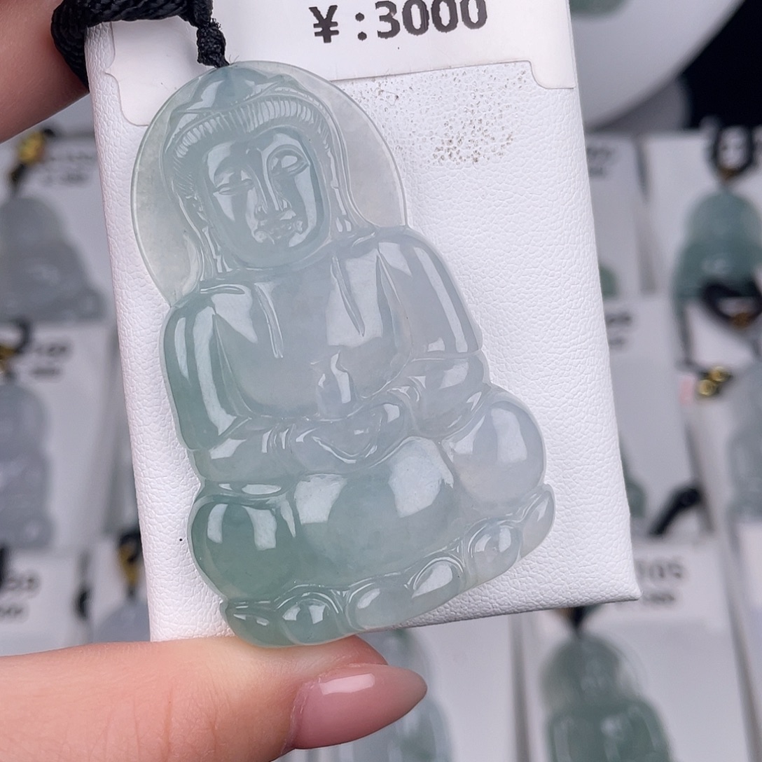 翡翠未镶嵌颈饰zc201