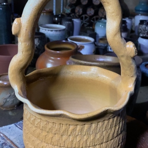 【闪购商品】紫砂花盆高约32口20手工