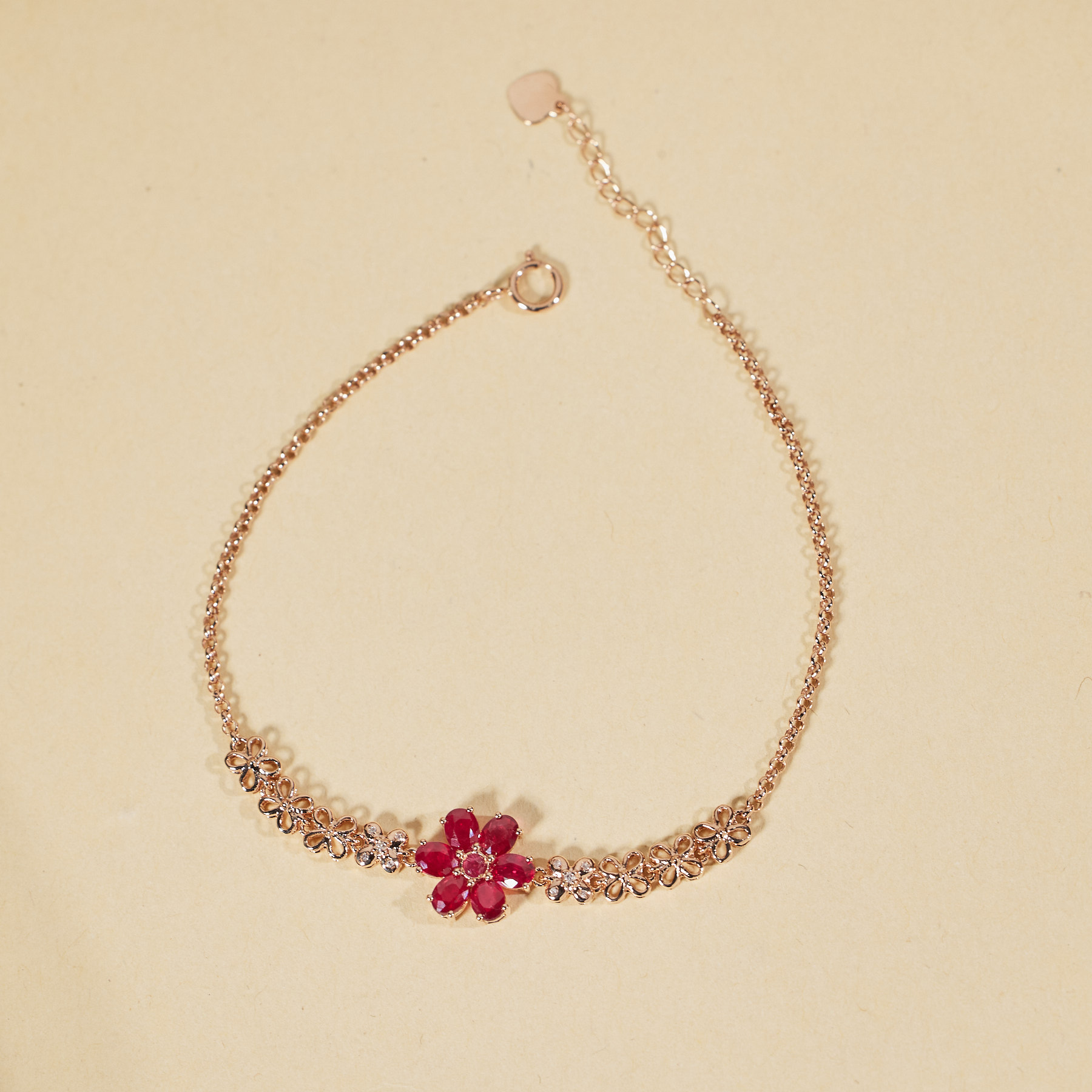 【歪歪】红宝石手链*18K金镶嵌U8694