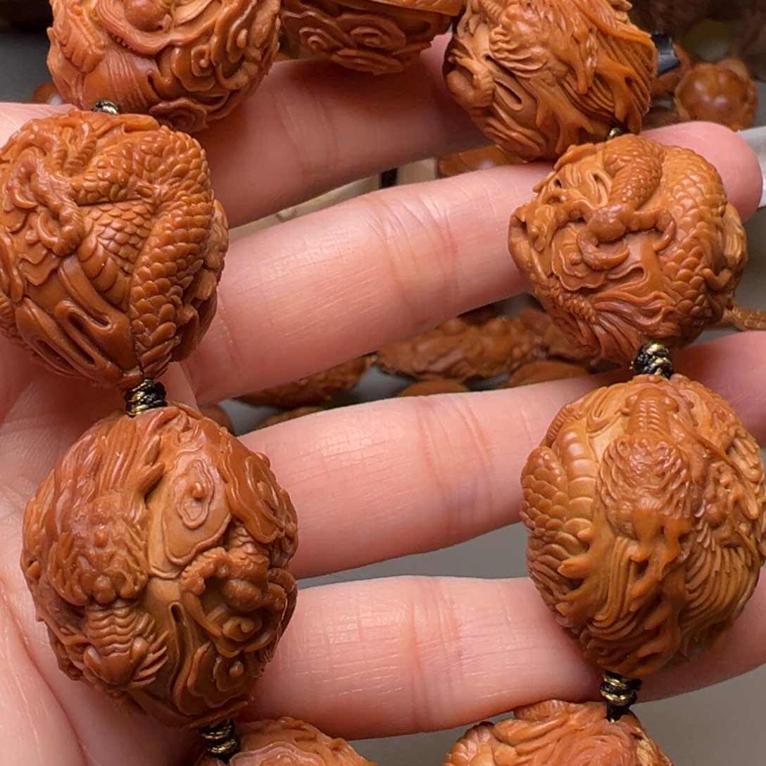 橄榄核手串/手链2.4九龙拉棺