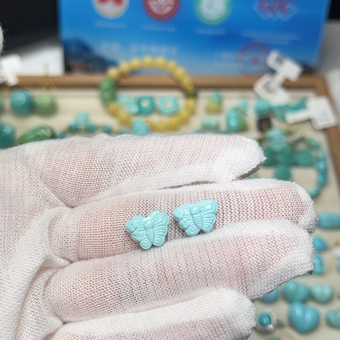 绿松石未镶嵌珠宝半成品