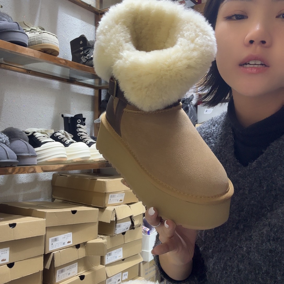 35码栗色雪地靴大棉