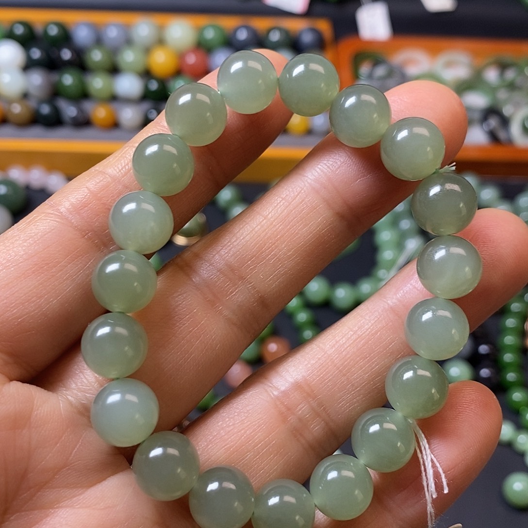 和田玉未镶嵌手链