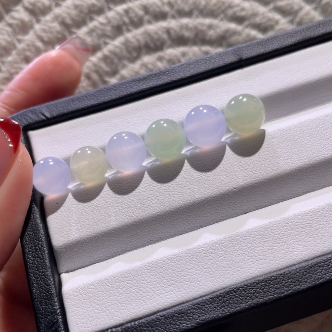 翡翠散珠天然缅a糖果散珠