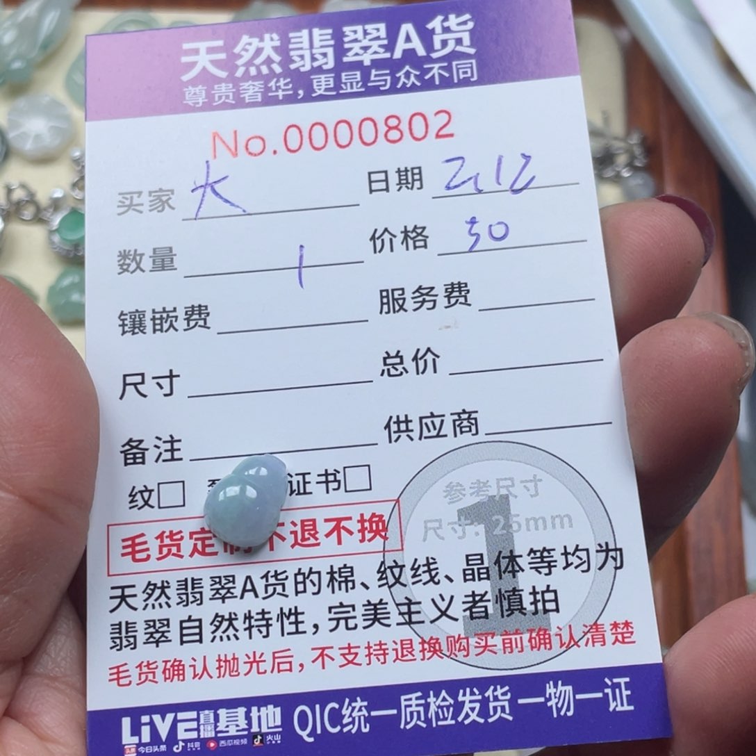 翡翠颈饰未镶嵌大***媛