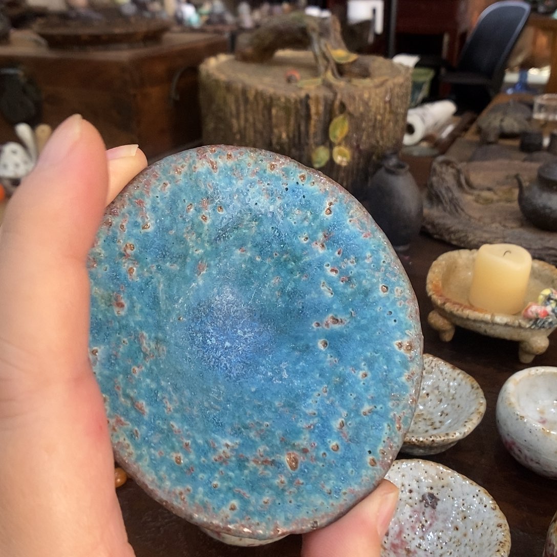 手工制作柴烧茶具