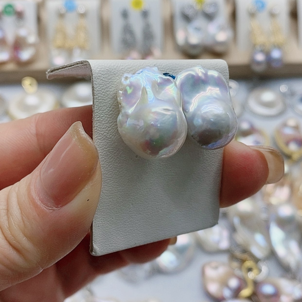 【闪购商品】淡水珍珠耳饰银S925镶嵌