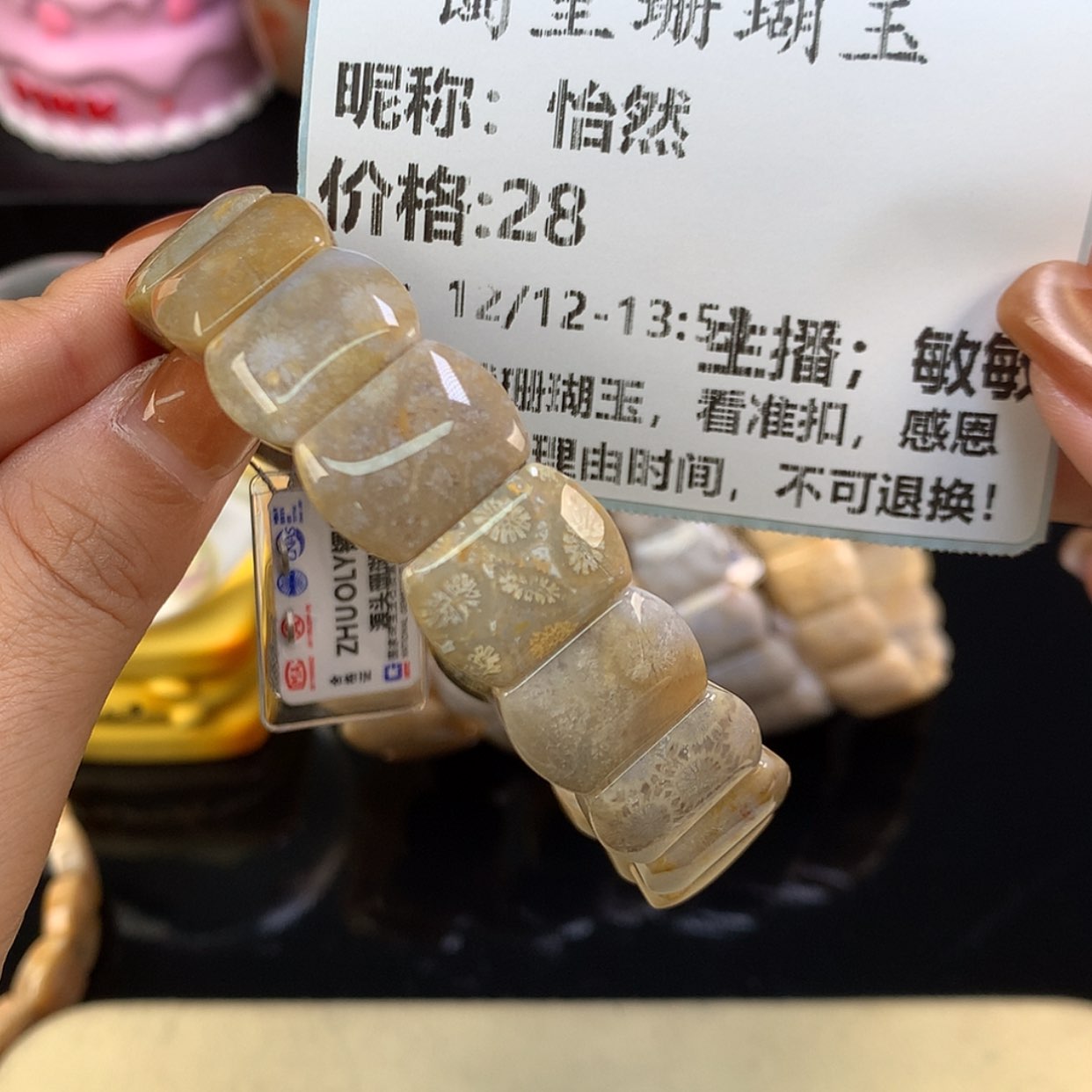 【闪购商品】颈饰未镶嵌硅化珊瑚（珊瑚玉）怡*