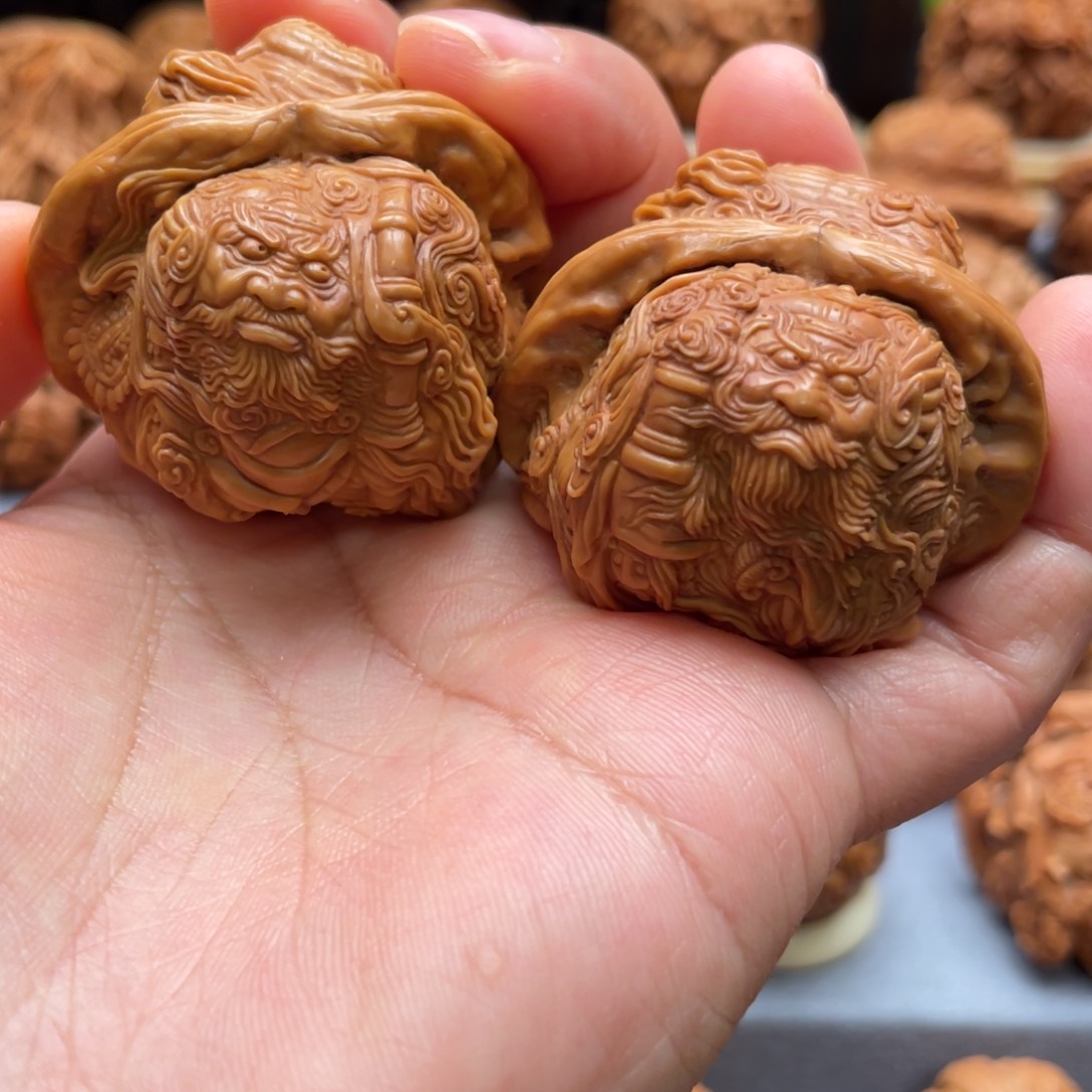 手串/手链核桃黑虎财神赵公明蛤蟆头核桃