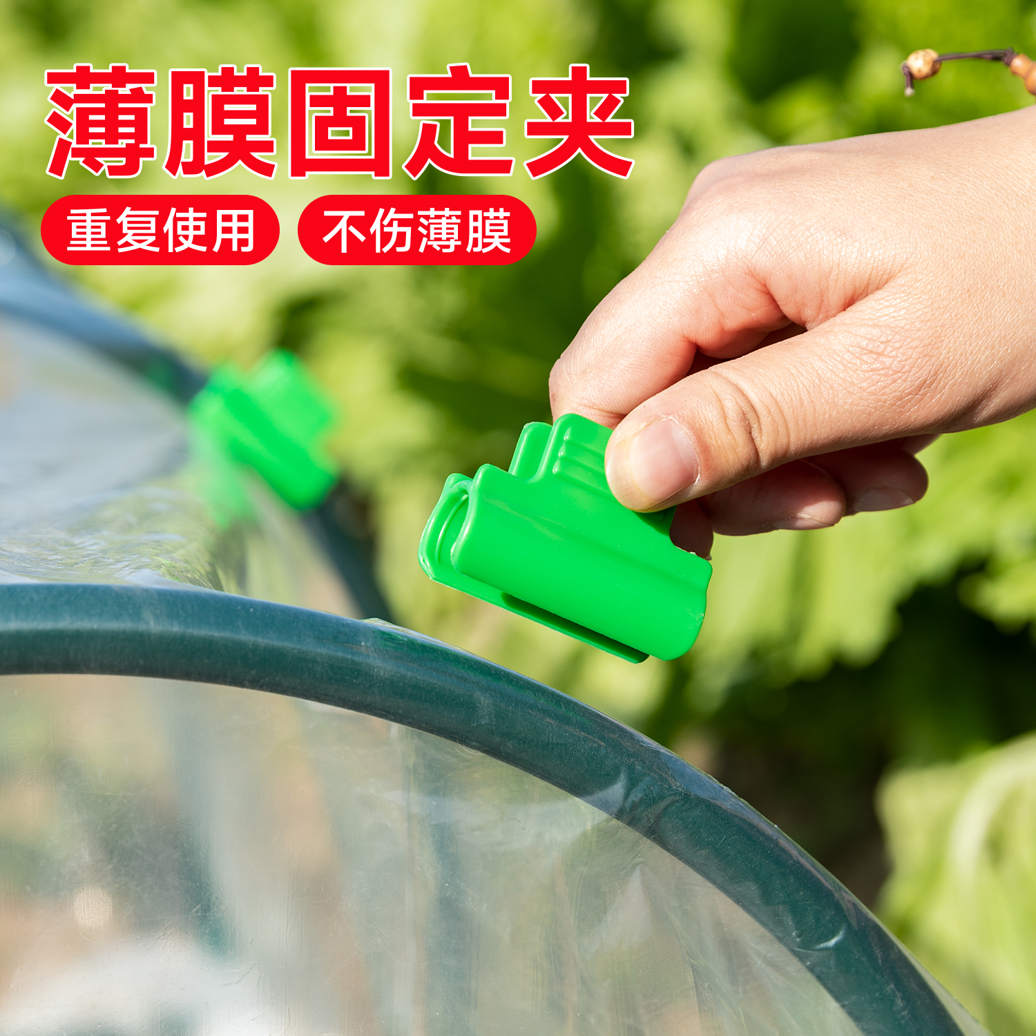 拱棚专用压膜夹子塑料大棚薄膜支架固定防风夹子保温棚暖房卡扣