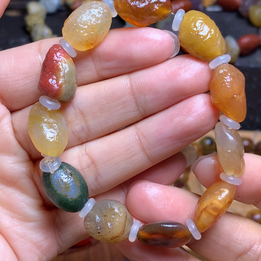 未镶嵌玛瑙/玉髓珠宝半成品