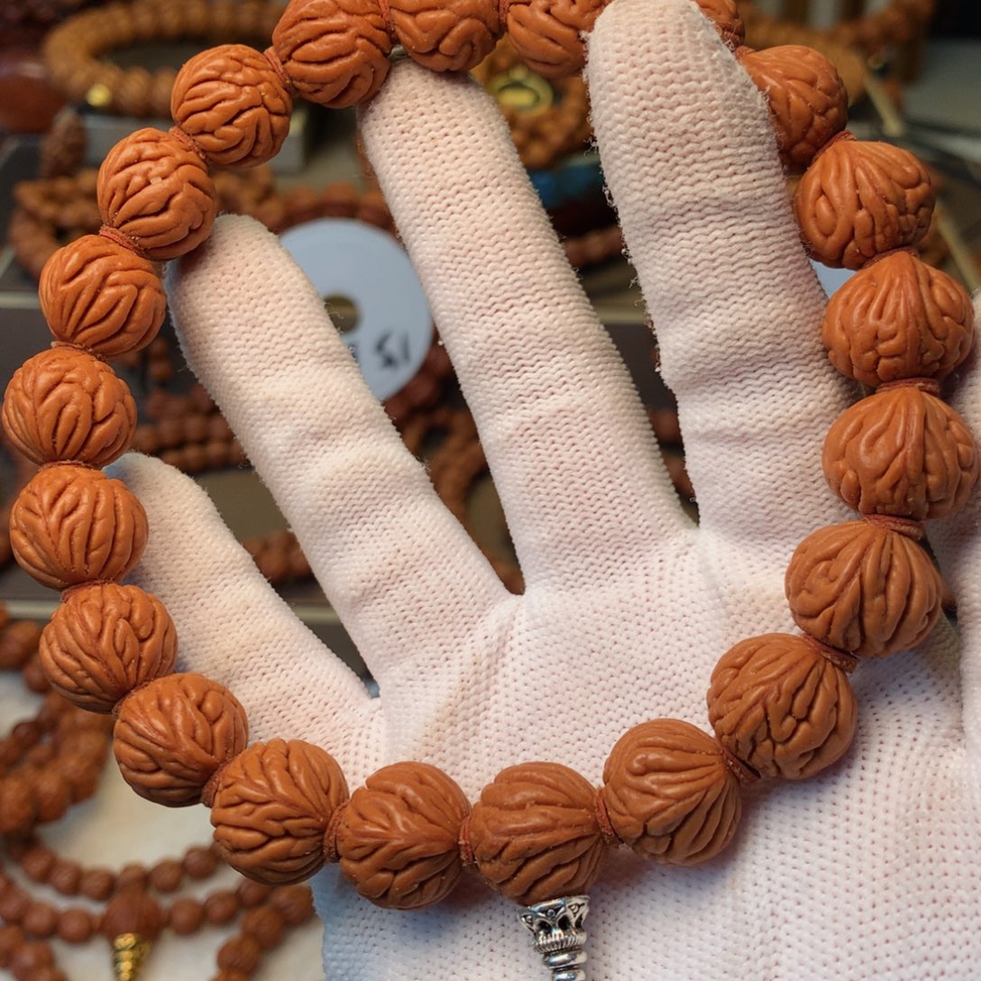 桃核手串秦岭龙纹