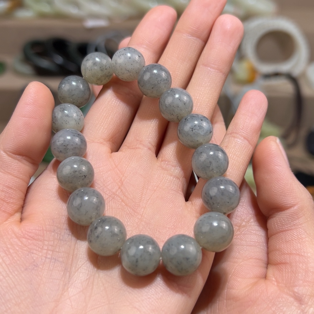 未镶嵌手链和田玉（墨玉）