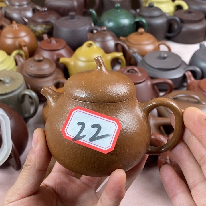 紫砂茶壶黄降坡瓜