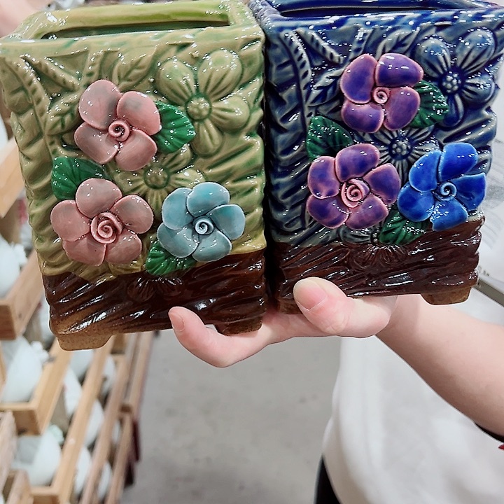 有孔，凑单福利满10元发货陶瓷多肉花盆！