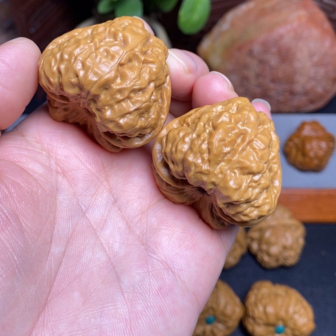 把件文玩核桃40三角蛙