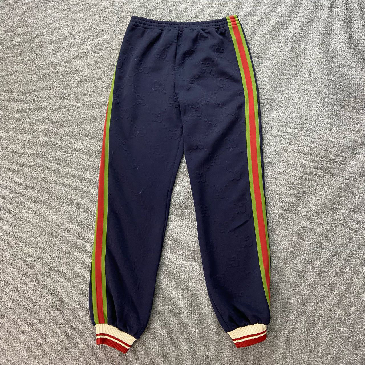 99新 GUCCI/古驰 2228/浮雕Logo运动裤/12码/99新