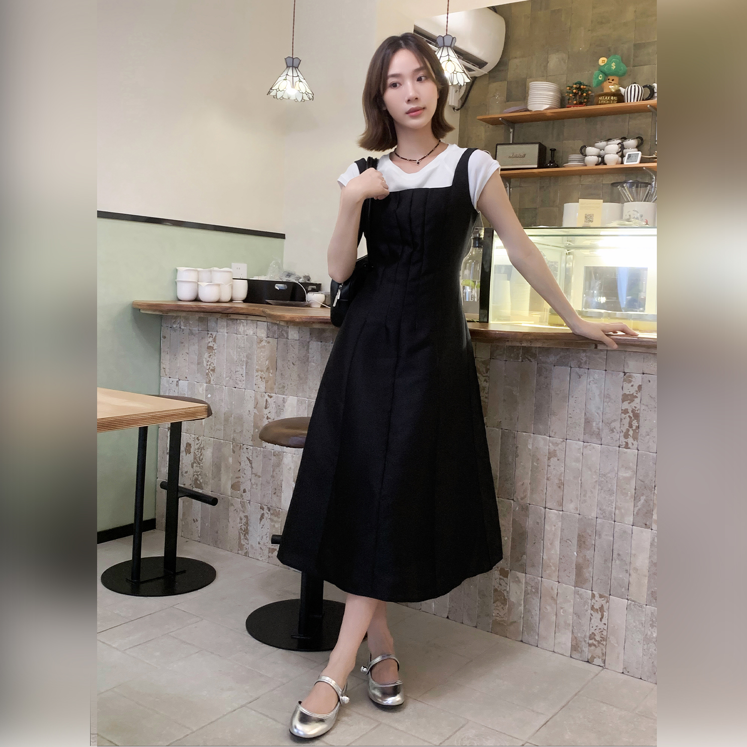 【现货】【赫本小黑裙】FS505L063赫本风吊带连衣裙