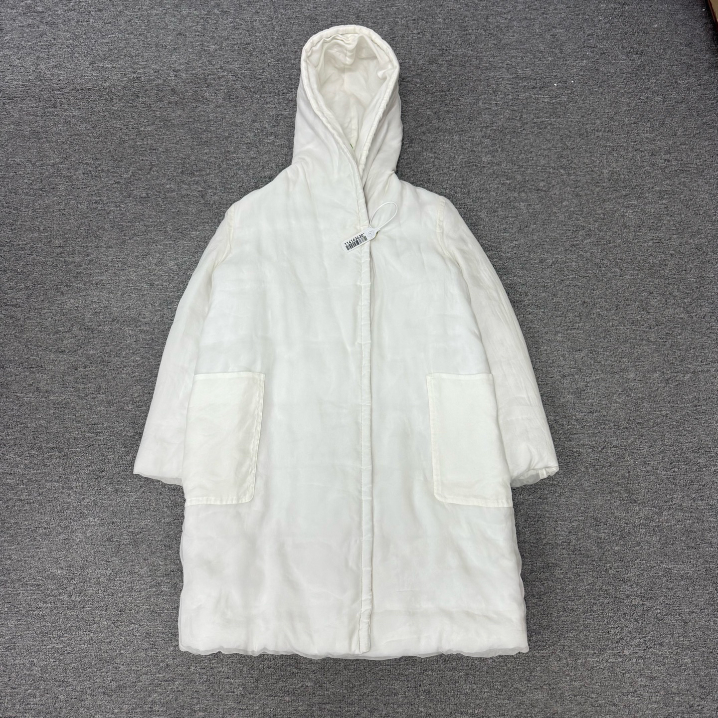 99新 AMIPARIS maxmara 浴袍式 蚕丝驼绒 羽绒服 38码