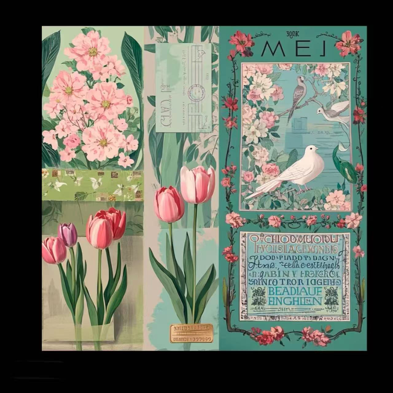 锦绣--诗与远方6D双乔鬼邹桑蚕丝65*65围巾丝巾