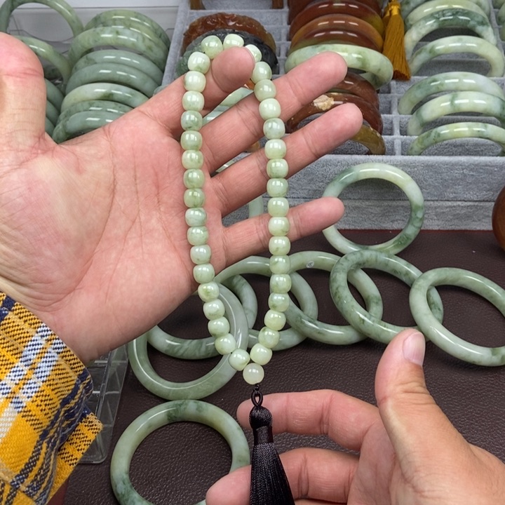 蛇纹石玉手链未镶嵌